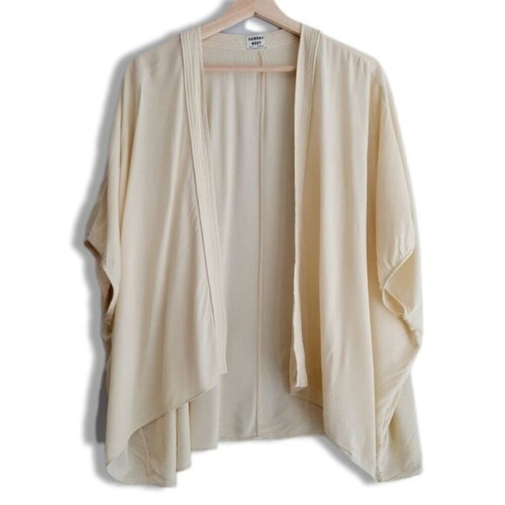 Aritzia SUNDAY BEST Cosima Kimono Sleeve Coverup Open Front Cardigan XXS / XS